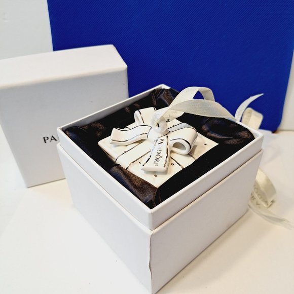 Pandora Porcelain Gift Box Christmas Ornament 2016 Limited Edition - Picture 2 of 6